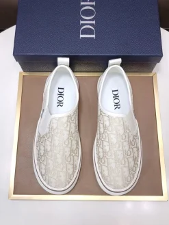 DIOR Sneakers & Trainers Canvas (White-Beige) EU39-44 B40202607050207
