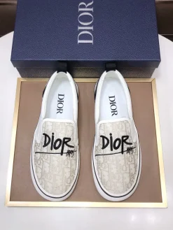 DIOR Sneakers & Trainers Canvas (White-Black-Beige) EU39-44 B40202607050209