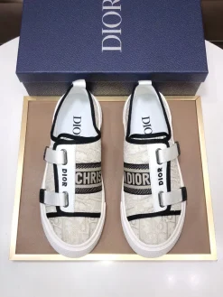 DIOR Sneakers & Trainers Canvas (White-Black) EU39-44 B40202607050208