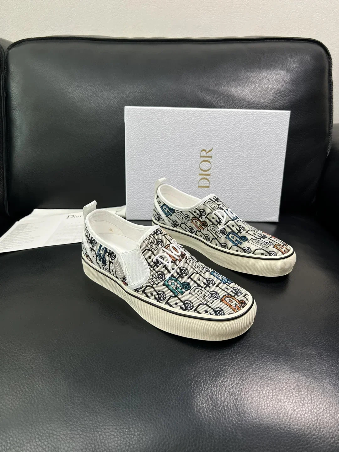 DIOR Sneakers & Trainers Canvas (White-Blue-Brown-Black) EU39-44 B80202607050226