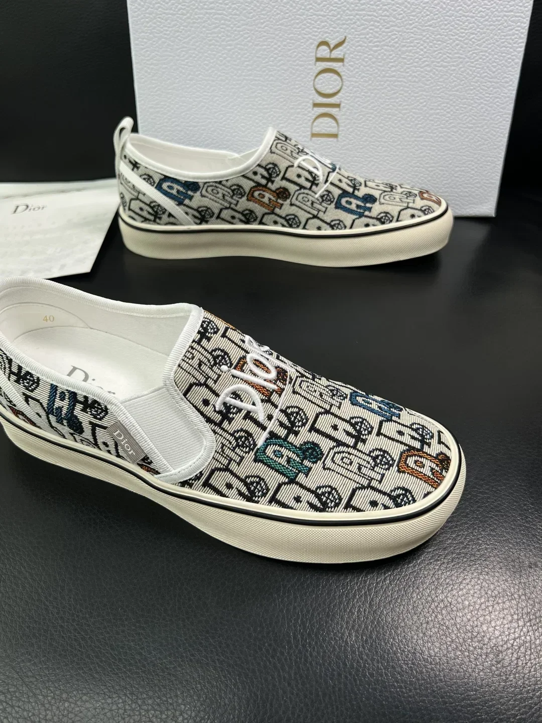DIOR Sneakers & Trainers Canvas (White-Blue-Brown-Black) EU39-44 B80202607050226 - Image 6