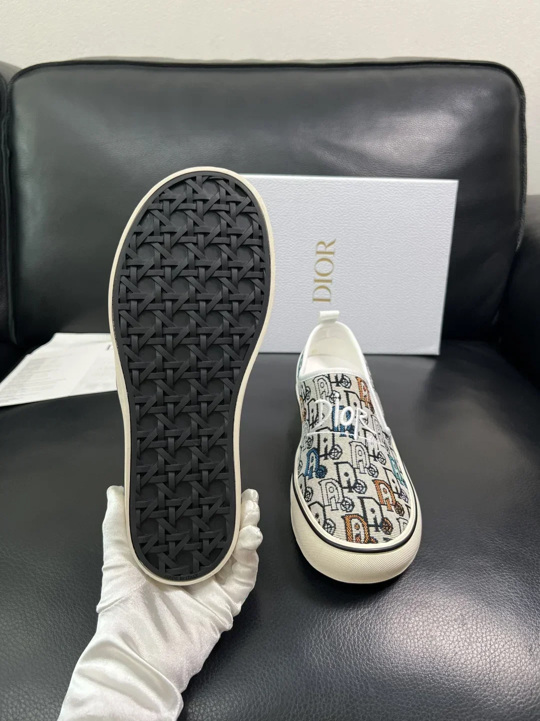 DIOR Sneakers & Trainers Canvas (White-Blue-Brown-Black) EU39-44 B80202607050226 - Image 9