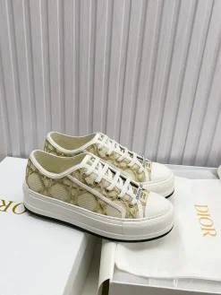 Alternative view of DIOR Sneakers & Trainers Embroidered Canvas (White-Beige) EU35-41 B40202607050213