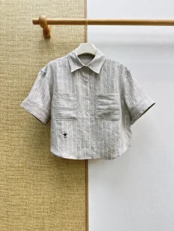 Alternative view of DIOR Suits Linen (Gray-White) S-L C95202607052273