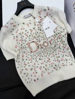 DIOR Sweaters & Knitwear Cashmere (White-Pink-Yellow-Green) S-L C85202607050315