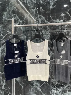 DIOR Sweaters & Knitwear Knit (Navy-White-Gray) S-L B00202607050702