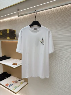 DIOR T-shirts & Vests Cotton (White) S-L A20202607120679