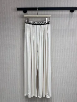 DIOR Trousers & Shorts Polyester Blend (White-Black) S-M-L B35202607051006