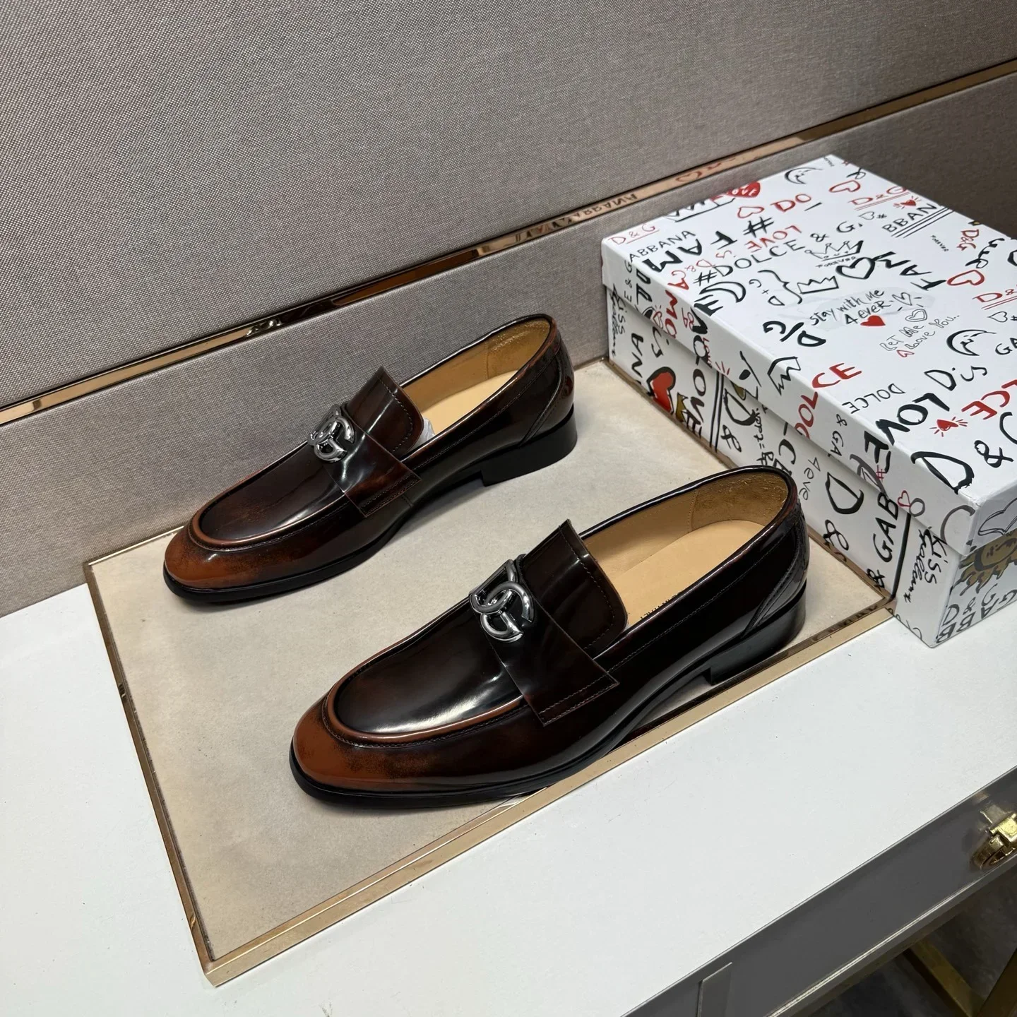 DOLCE & GABBANA Formal Shoes Calf Leather (Brown) EU38-44 B50202607051130 - Image 2