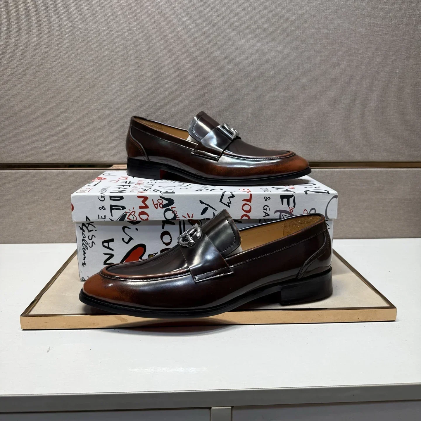 DOLCE & GABBANA Formal Shoes Calf Leather (Brown) EU38-44 B50202607051130 - Image 5