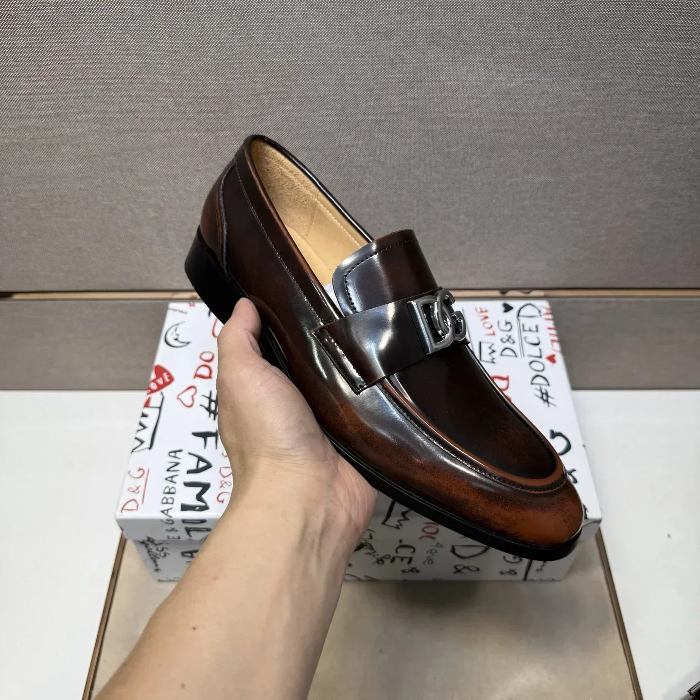 DOLCE & GABBANA Formal Shoes Calf Leather (Brown) EU38-44 B50202607051130 - Image 6
