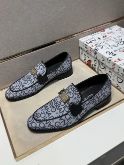 Alternative view of DOLCE & GABBANA Formal Shoes Canvas (Gray-Black) EU38-44 B50202607051131