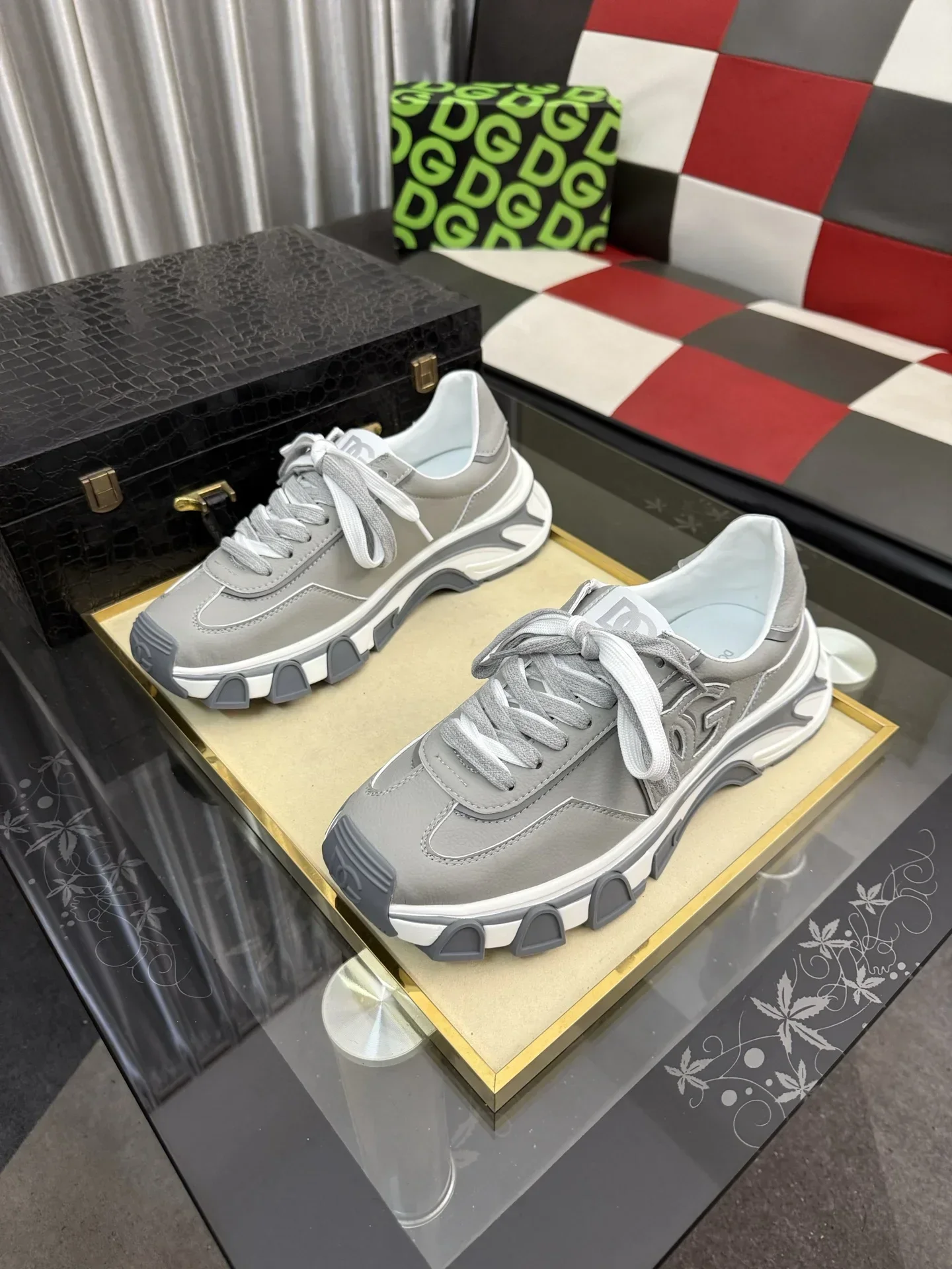 DOLCE & GABBANA Sneakers & Trainers Calfskin (Gray-White) EU36-46 B70202607051318 - Image 2