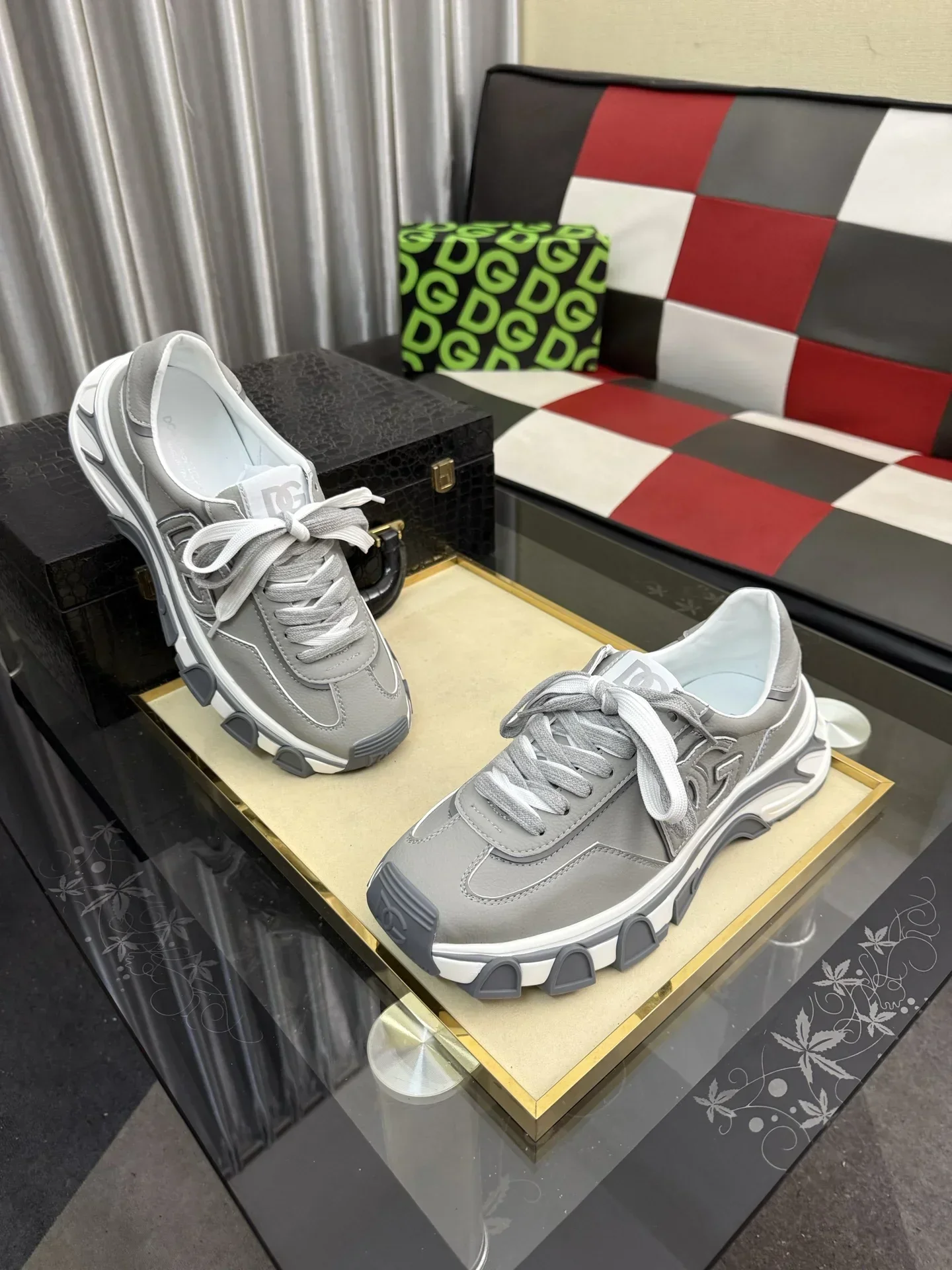 DOLCE & GABBANA Sneakers & Trainers Calfskin (Gray-White) EU36-46 B70202607051318 - Image 3
