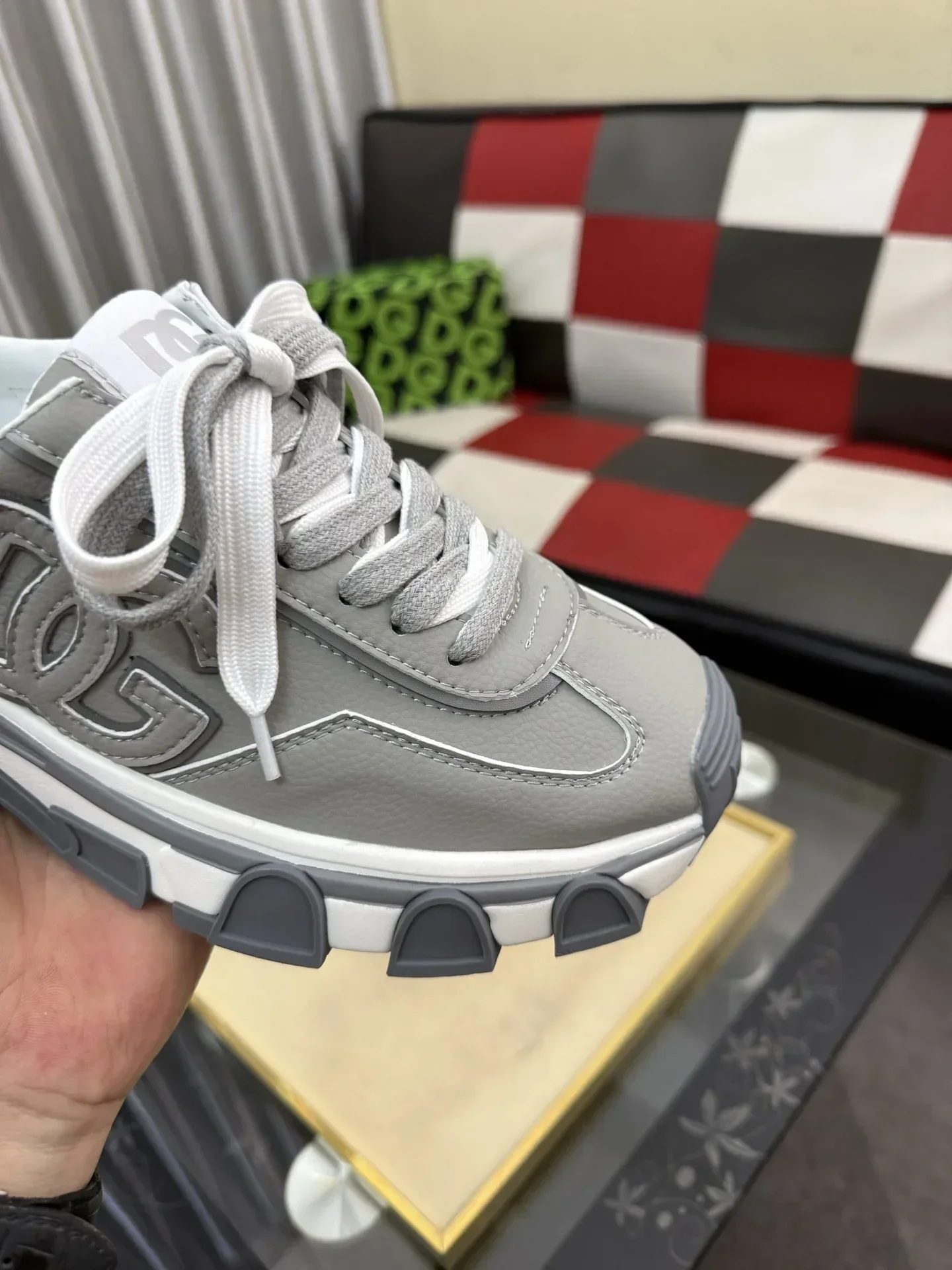 DOLCE & GABBANA Sneakers & Trainers Calfskin (Gray-White) EU36-46 B70202607051318 - Image 6
