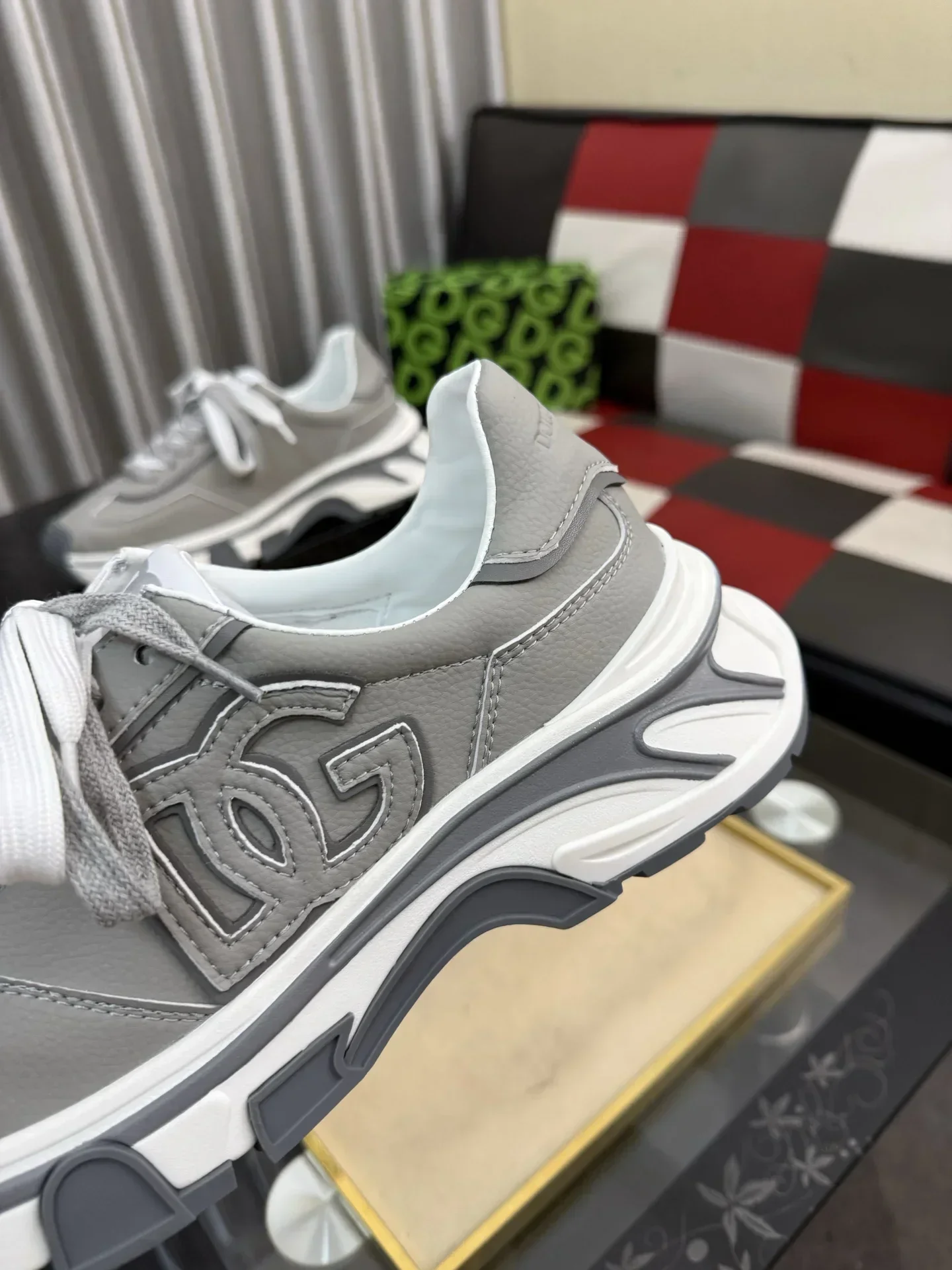 DOLCE & GABBANA Sneakers & Trainers Calfskin (Gray-White) EU36-46 B70202607051318 - Image 7