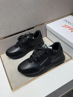 Alternative view of DOLCE & GABBANA Sneakers & Trainers Calfskin Suede (Black) EU38-44 B30202607050942