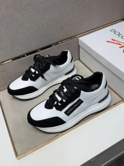 Alternative view of DOLCE & GABBANA Sneakers & Trainers Calfskin Suede (White-Black) EU38-44 B30202607050989