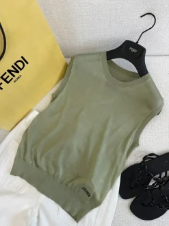 FENDI Clothing Knit Cotton (Green) S-L B15202607050796