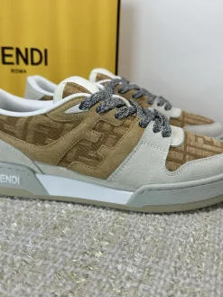Alternative view of FENDI Sneakers & Trainers Suede Canvas (Brown-White) EU35-45 B80202607051370