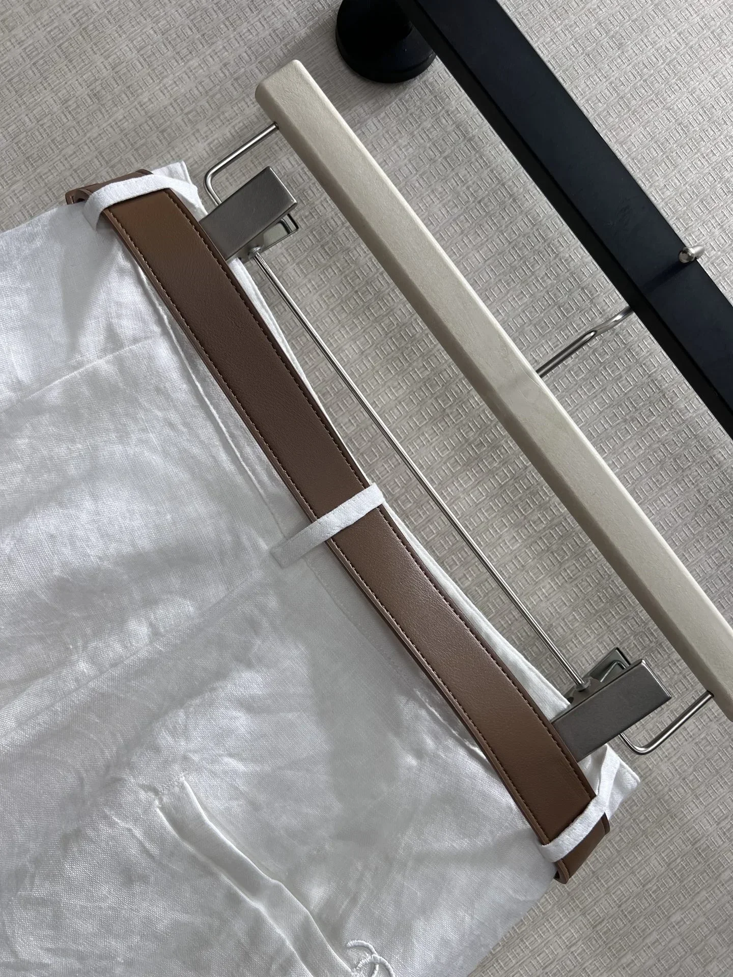 FENDI Trousers & Shorts Linen (White-Brown) S-L B35202607051008 - Image 4
