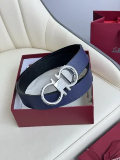 FERRAGAMO Belts Calf Leather 3.5cm Width A60202607050318
