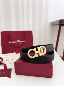FERRAGAMO Belts Calf Leather 3.5cm Width A70202607050307
