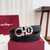 FERRAGAMO Belts Calf Leather 3.5cm Width A70202607050311