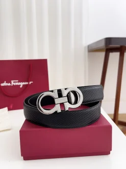 FERRAGAMO Belts Calf Leather 3.5cm Width A70202607050311