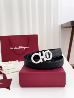 FERRAGAMO Belts Calf Leather 3.5cm Width A70202607050327