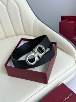 FERRAGAMO Belts Calfskin Leather 3.5cm Width A60202607050324