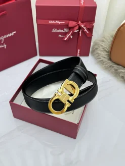 FERRAGAMO Belts Leather 3.5cm Width A70202607050309