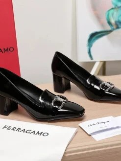 Alternative view of FERRAGAMO Pumps & Heels Patent Leather (Black) EU35-40 B30202607050945