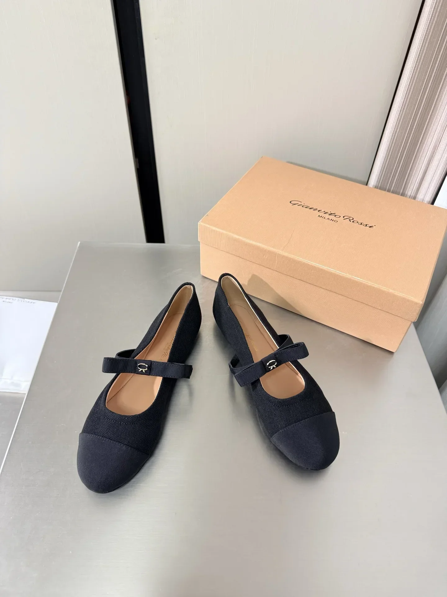 GIANVITO ROSSI Flats & Loafers Canvas (Black) EU35-40 B50202607051142 - Image 3