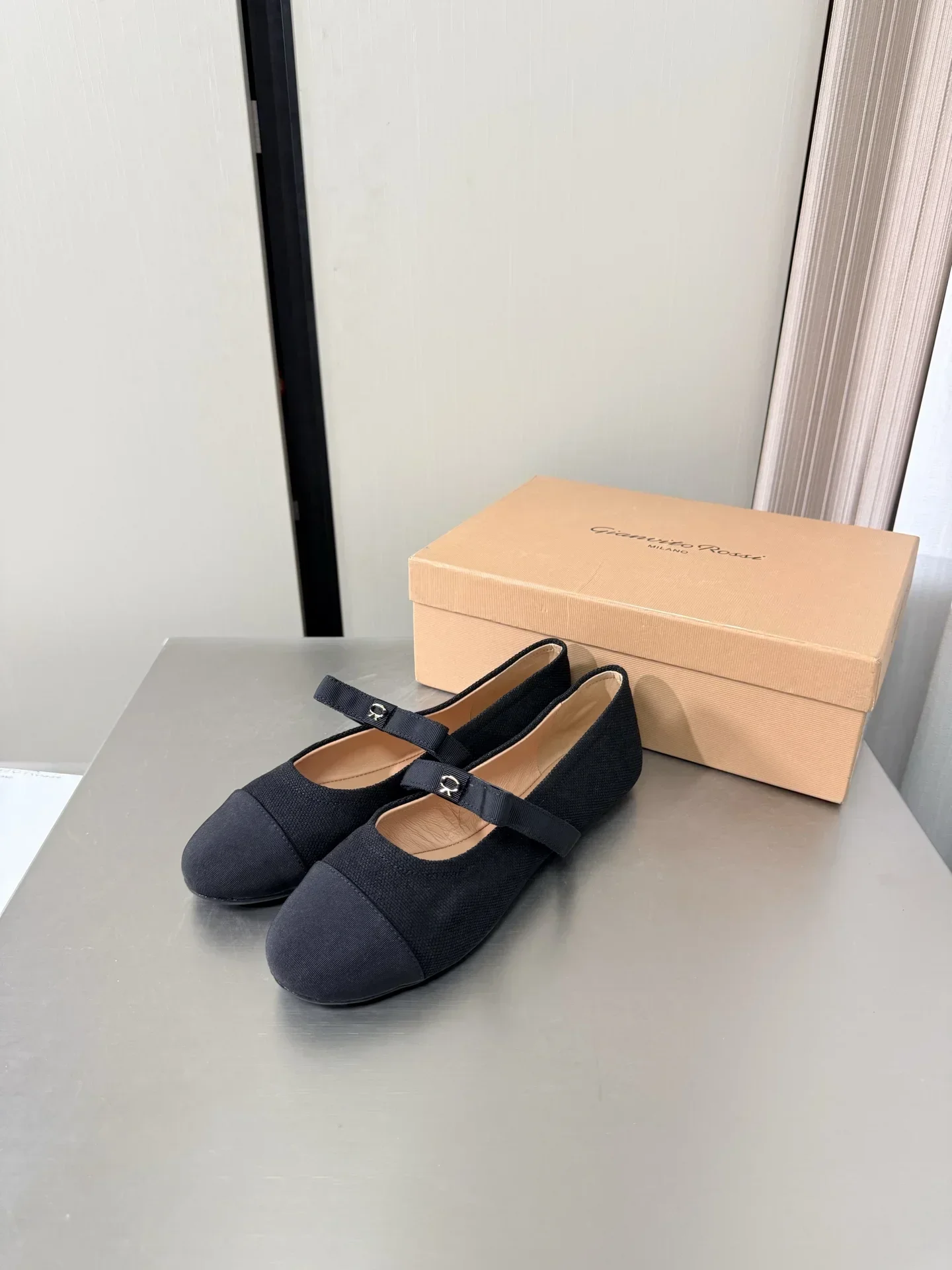 GIANVITO ROSSI Flats & Loafers Canvas (Black) EU35-40 B50202607051142 - Image 4