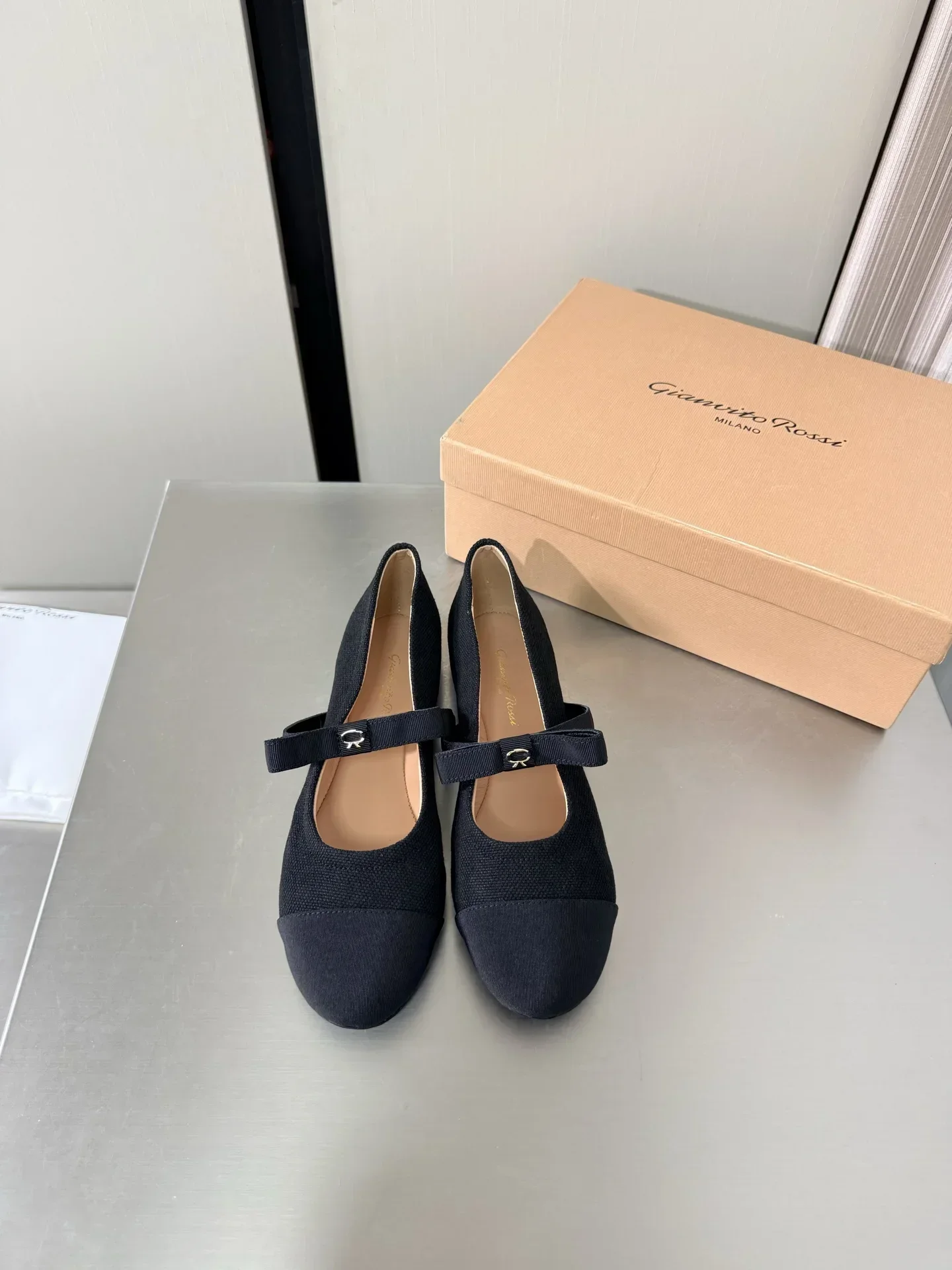 GIANVITO ROSSI Flats & Loafers Canvas (Black) EU35-40 B50202607051142 - Image 5