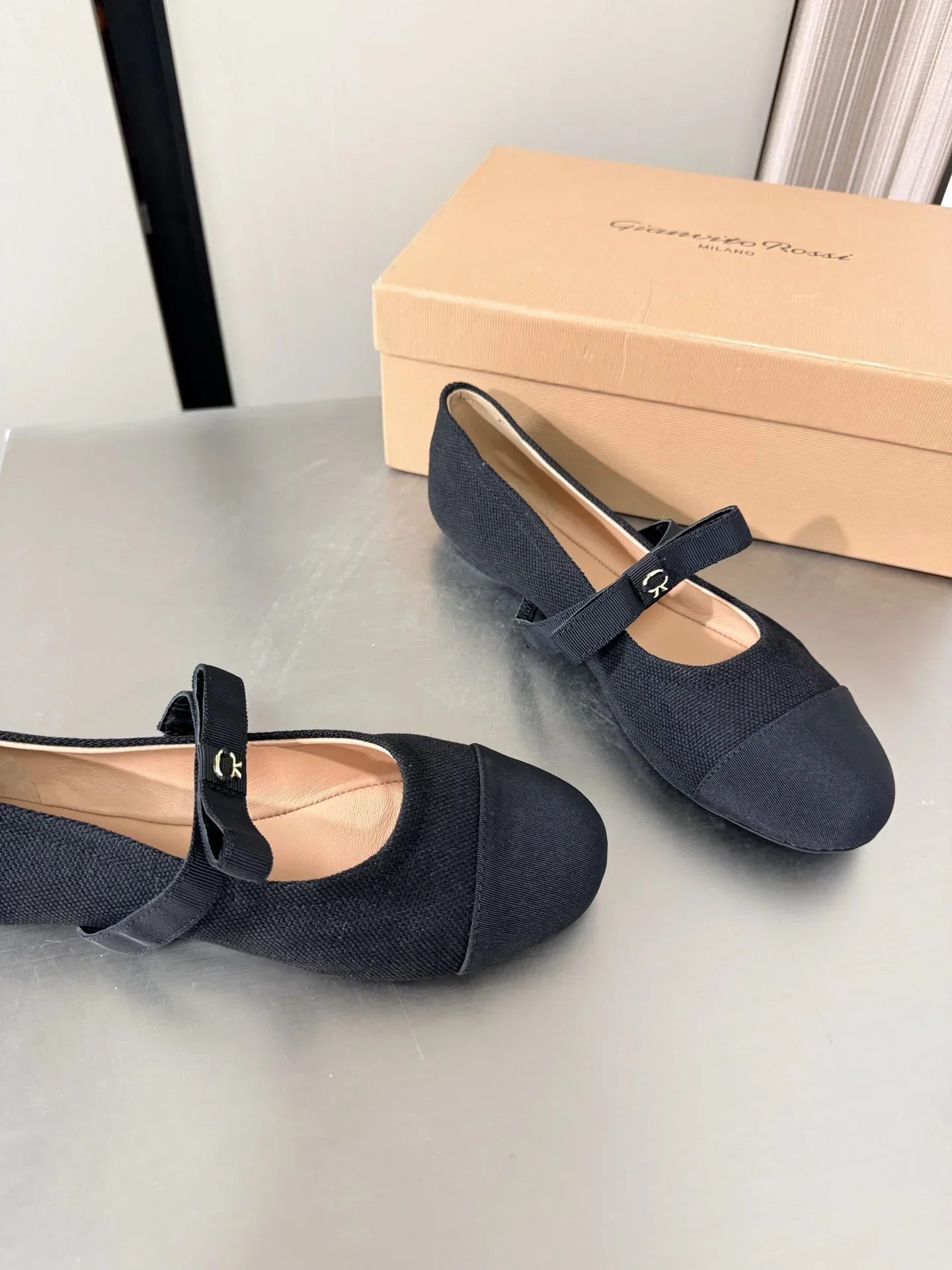 GIANVITO ROSSI Flats & Loafers Canvas (Black) EU35-40 B50202607051142 - Image 8
