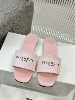 GIVENCHY Slides & Slippers Canvas (Pink-Black) EU35-41 A70202607050711