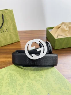 GUCCI Belts Cowhide Leather 4.0cm Width A60202607050359