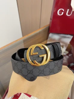 Alternative view of GUCCI Belts GG Canvas, Leather 4cm Width A60202607050355
