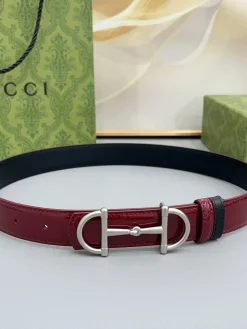 GUCCI Belts Patent Calfskin Leather A70202607050362