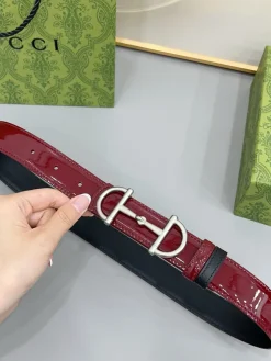 Alternative view of GUCCI Belts Patent Calfskin Leather A70202607050362