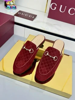 Alternative view of GUCCI Boots & Booties Suede Canvas (Red) EU35-42 B80202607050286