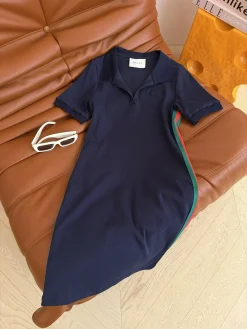 GUCCI Clothing Cotton Jersey (Navy Blue-Red-Green) S-L B15202607050797