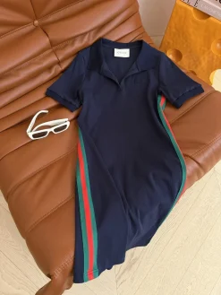 Alternative view of GUCCI Clothing Cotton Jersey (Navy Blue-Red-Green) S-L B15202607050797