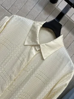 Alternative view of GUCCI Shirts & Polos Silk (Cream-Blue) S-L B55202607051205