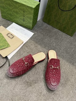 Alternative view of GUCCI Slides & Slippers GG Canvas (Red) EU35-42 A80202607050721