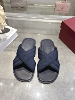 Alternative view of GUCCI Slides & Slippers Jacquard Rubber (Navy) EU40-47 A80202607050720