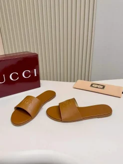 GUCCI Slides & Slippers Leather (Brown) EU35-43 A50202607050672
