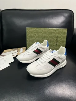Alternative view of GUCCI Sneakers & Trainers Calf Leather-Mesh (White-Red-Green-Blue-Black) EU39-44 C60202607050310